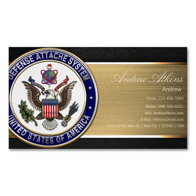 Emblem [3D] Visitkortmagnet (Framsida)