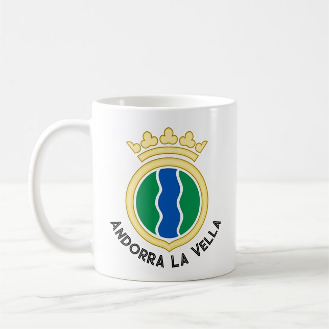 Emblem av Andorra la Vella Kaffemugg (Vänster)