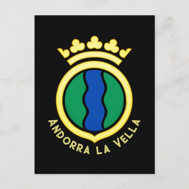 Emblem av Andorra la Vella Vykort (Framsida)