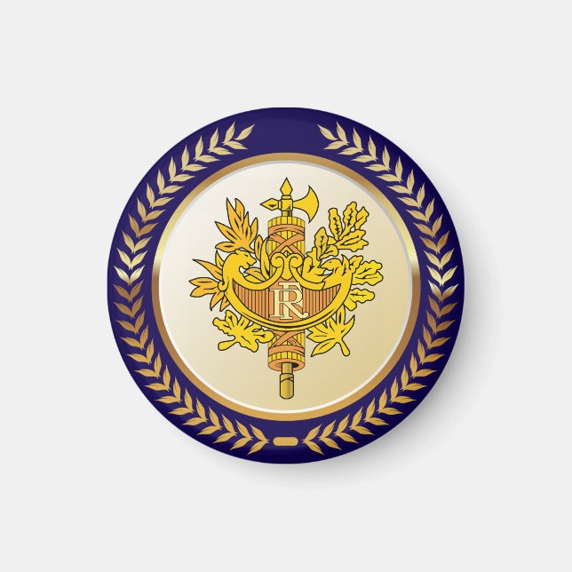 Emblem av Frankrike Magnet (Framsidan)