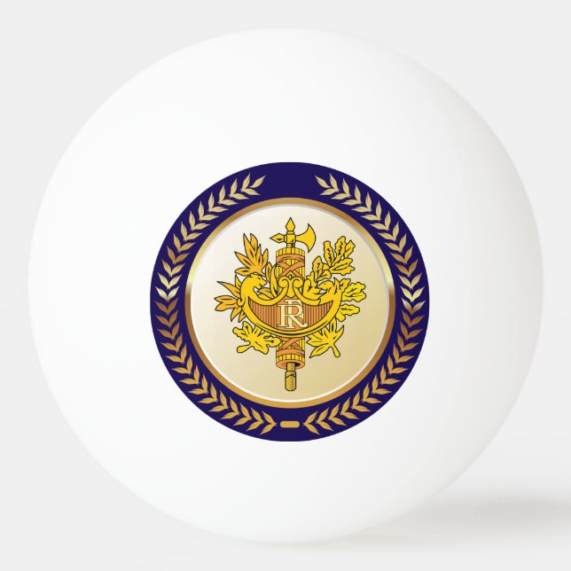 Emblem av Frankrike Pingisboll (Framsidan)