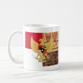Emblem av Indonesien - den Garuda Pancasila Kaffemugg