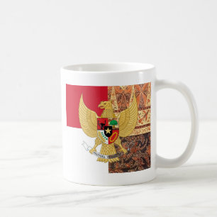 Emblem av Indonesien - den Garuda Pancasila Kaffemugg