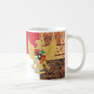 Emblem av Indonesien - den Garuda Pancasila Kaffemugg