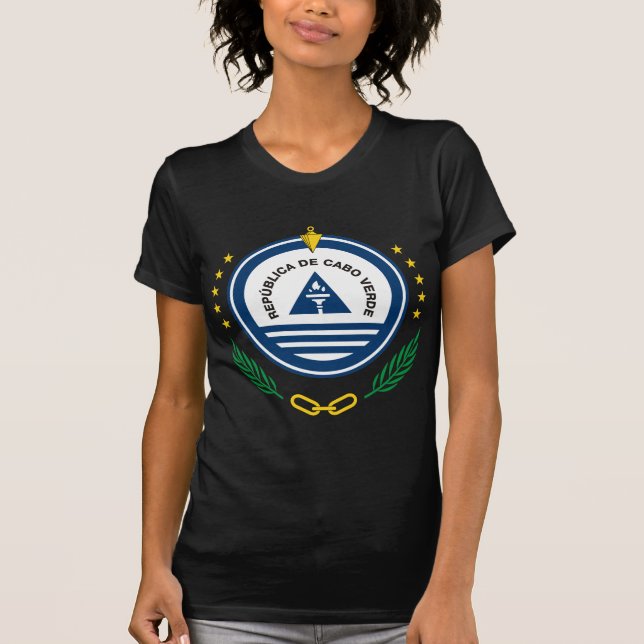 Emblem av Kap Verde Brasão de armas de Cabo Verde T-shirt (Framsida)