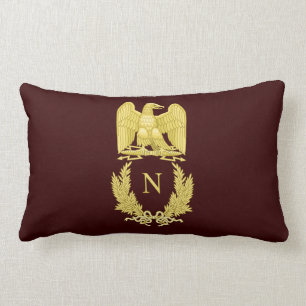 Emblem av Napoleon Bonaparte Lumbarkudde
