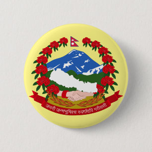 Emblem av Nepal-knapp Knapp