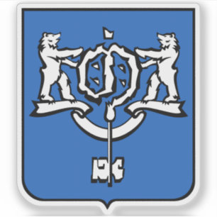 Emblem av Yuzhno-Sakhalinsk (Sakhalin Oblast) Klistermärken