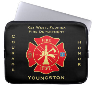 Emblem Courage Honor Design från brandavdelningen Laptop Fodral