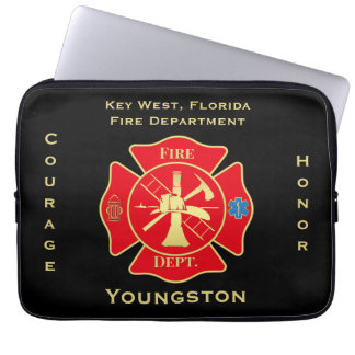 Emblem Courage Honor Design från brandavdelningen Laptop Fodral