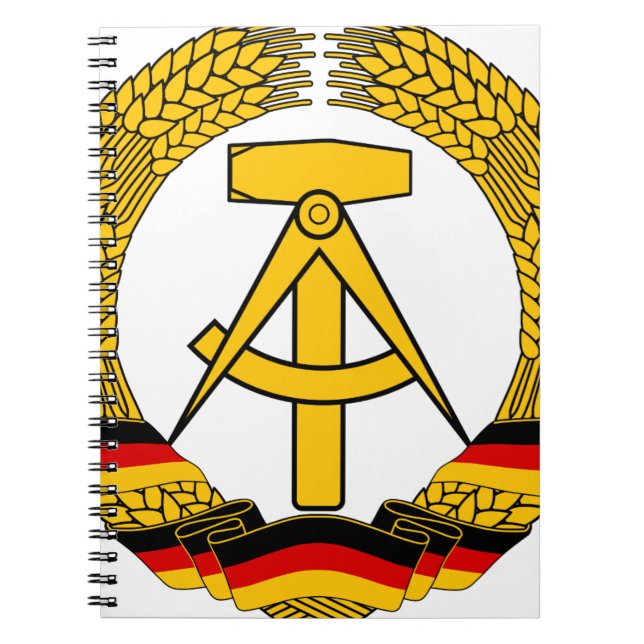 Emblem der DDR - medborgareemblemen av GDREN Anteckningsbok (Framsidan)