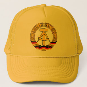 Emblem der DDR - medborgareemblemen av GDREN Truckerkeps