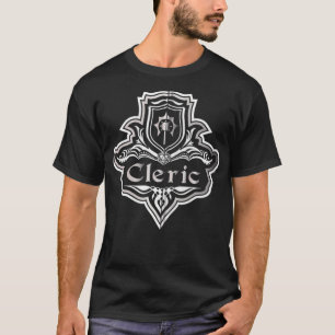Emblem Dungeons och RPG Dragons Zip i klerklass T Shirt