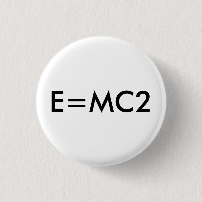 Emblem E=MC2 Knapp (Framsida)