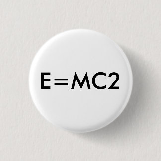 Emblem E=MC2 Knapp
