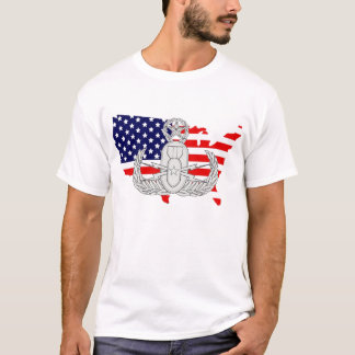Emblem för amerikanska flagganland w/EOD T-shirt