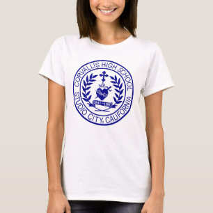 Emblem för Corvallis högstadiumKalifornien logot T Shirt