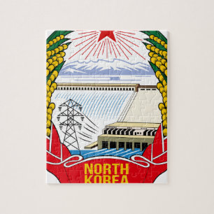 Emblem för DPRK (Nordkorea) Pussel