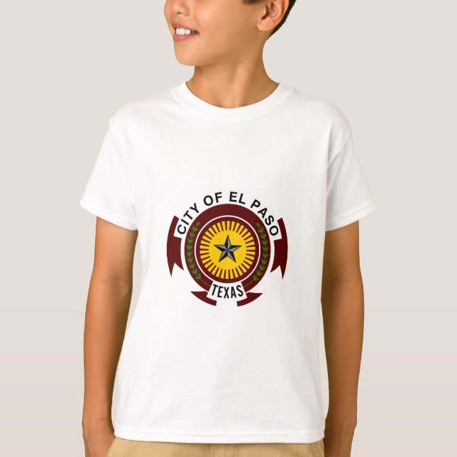 Emblem för El Paso, Texas T-Shirt (Framsida)