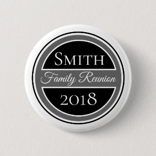 Emblem för familjmötesvart knapp