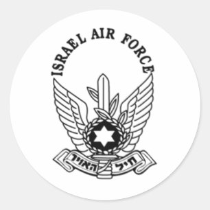 Emblem för flygvapen för Israel israelisk armé Runt Klistermärke