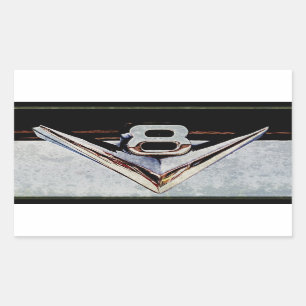 Emblem för GrungeV8 stor kvarter Rektangulärt Klistermärke