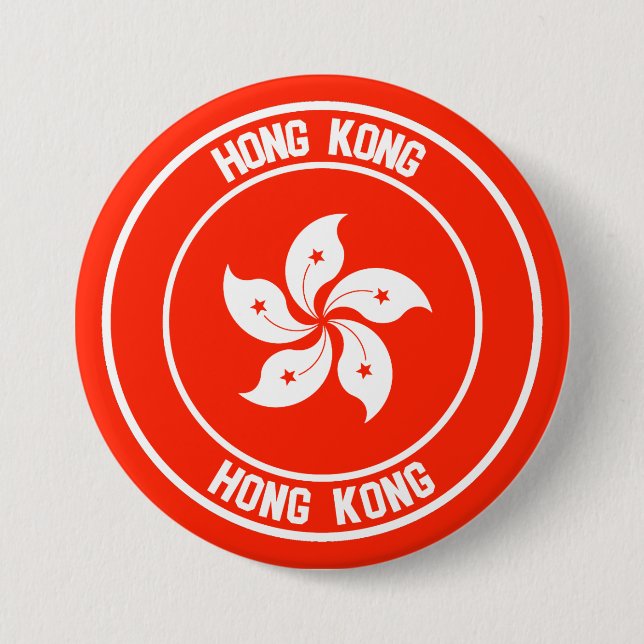 Emblem för Hongkong-rundan Knapp (Framsida)
