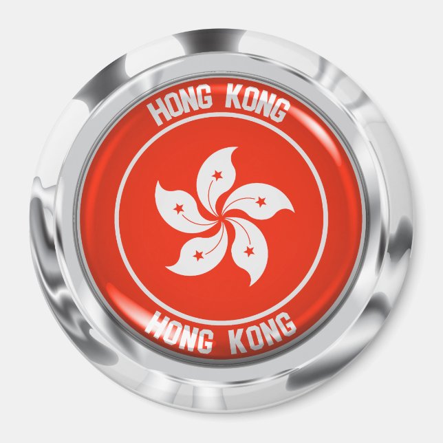 Emblem för Hongkong-rundan Magnet (Framsidan)
