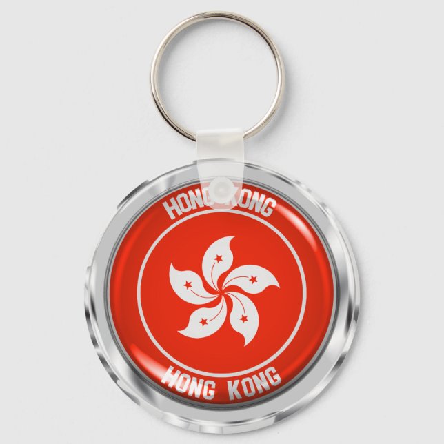 Emblem för Hongkong-rundan Nyckelring (Framsida)