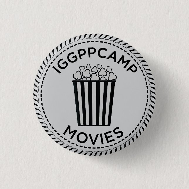 Emblem för IGGPPCamp klockaAlong filmer Knapp (Framsida)