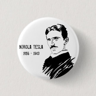 Emblem för Nikola Tesla snilleuppfinnare Knapp