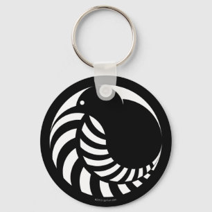 Emblem för NZ-kiwi-/silverFern Nyckelring