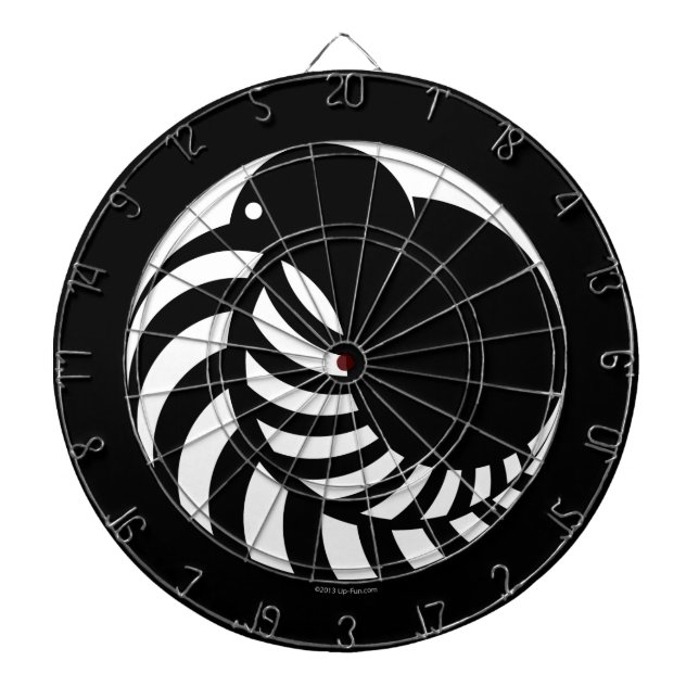 Emblem för NZ-kiwi-/silverFern Piltavla (Framsidan)