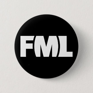 Emblem för officiell FML: FML-vit/svart Knapp