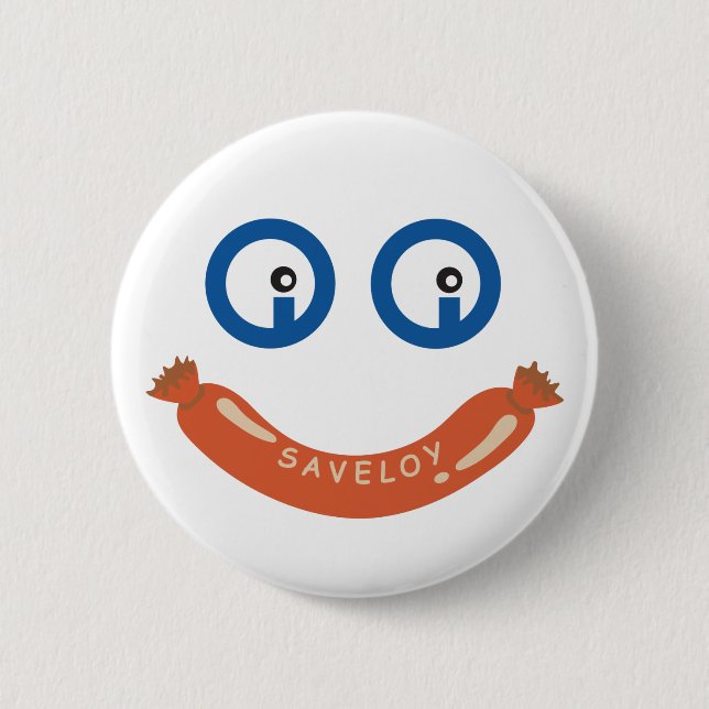 Emblem för Oi Oi Saveloyrunda Knapp (Framsida)