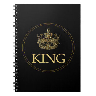 Emblem för Royalet kung och Krona Anteckningsbok
