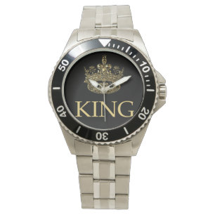 Emblem för Royalet kung och Krona Armbandsur