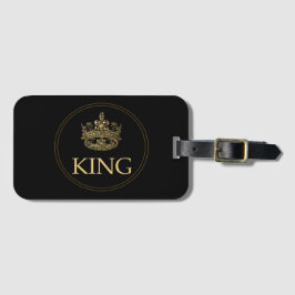 Emblem för Royalet kung och Krona Bagagebricka