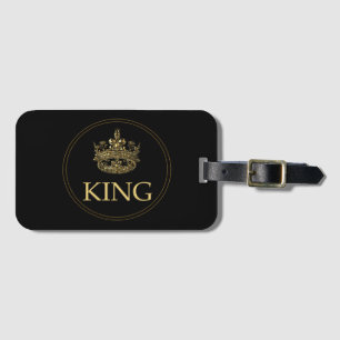 Emblem för Royalet kung och Krona Bagagebricka