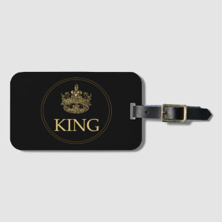 Emblem för Royalet kung och Krona Bagagebricka