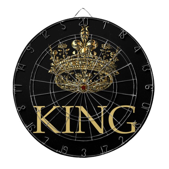 Emblem för Royalet kung och Krona Darttavla (Framsidan)
