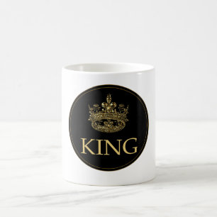Emblem för Royalet kung och Krona Kaffemugg
