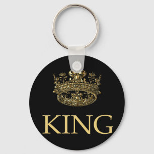 Emblem för Royalet kung och Krona Nyckelring