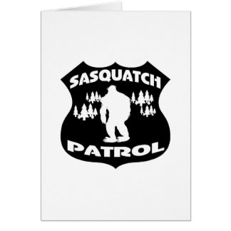 Emblem för Sasquatch patrullskog Hälsningskort