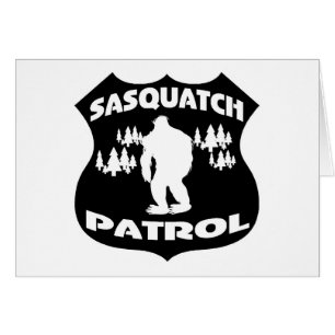 Emblem för Sasquatch patrullskog Hälsningskort