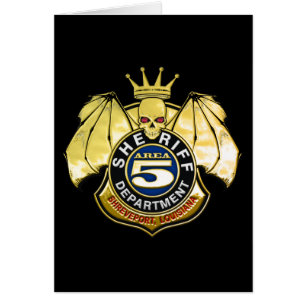 Emblem för sheriffområde 5 hälsningskort