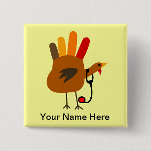 Emblem för sjuksköterskathanksgivingnamn räcker knapp