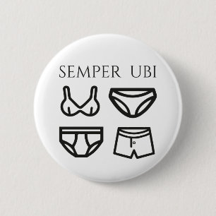 Emblem för skämt Semper Ubi för underUbi Knapp