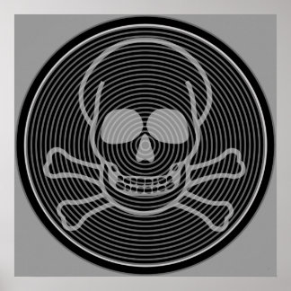 Emblem för Skull och korsben Poster