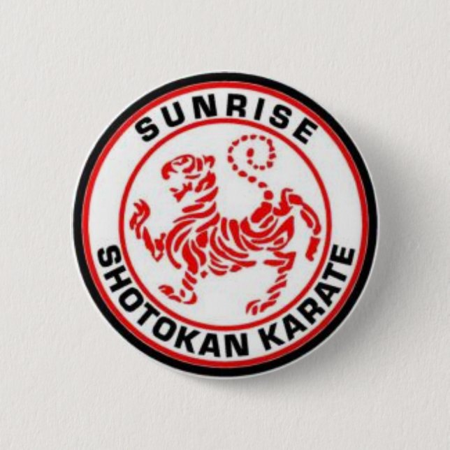 Emblem för soluppgångShotokan Karate Knapp (Framsida)